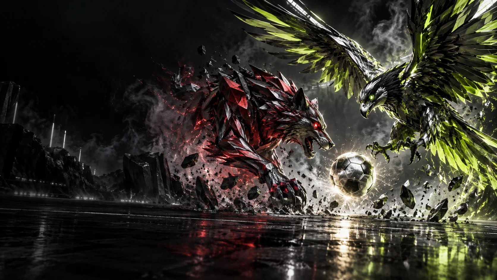 FEYNT conceptual sports artwork · AI editorial illustration